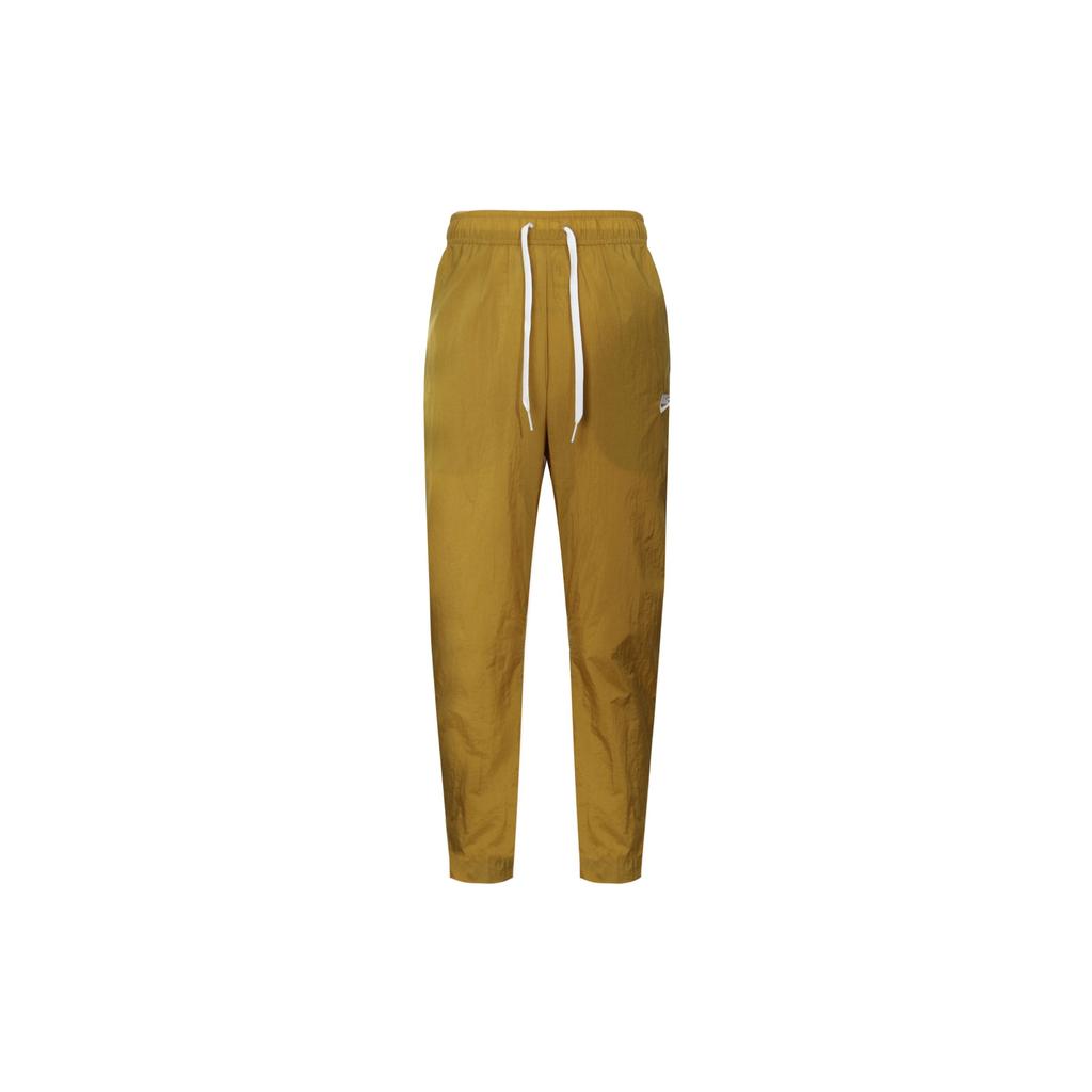 Nike Embroidered Logo Sport Casual Pants Men Bottoms Yellow FB7407-716