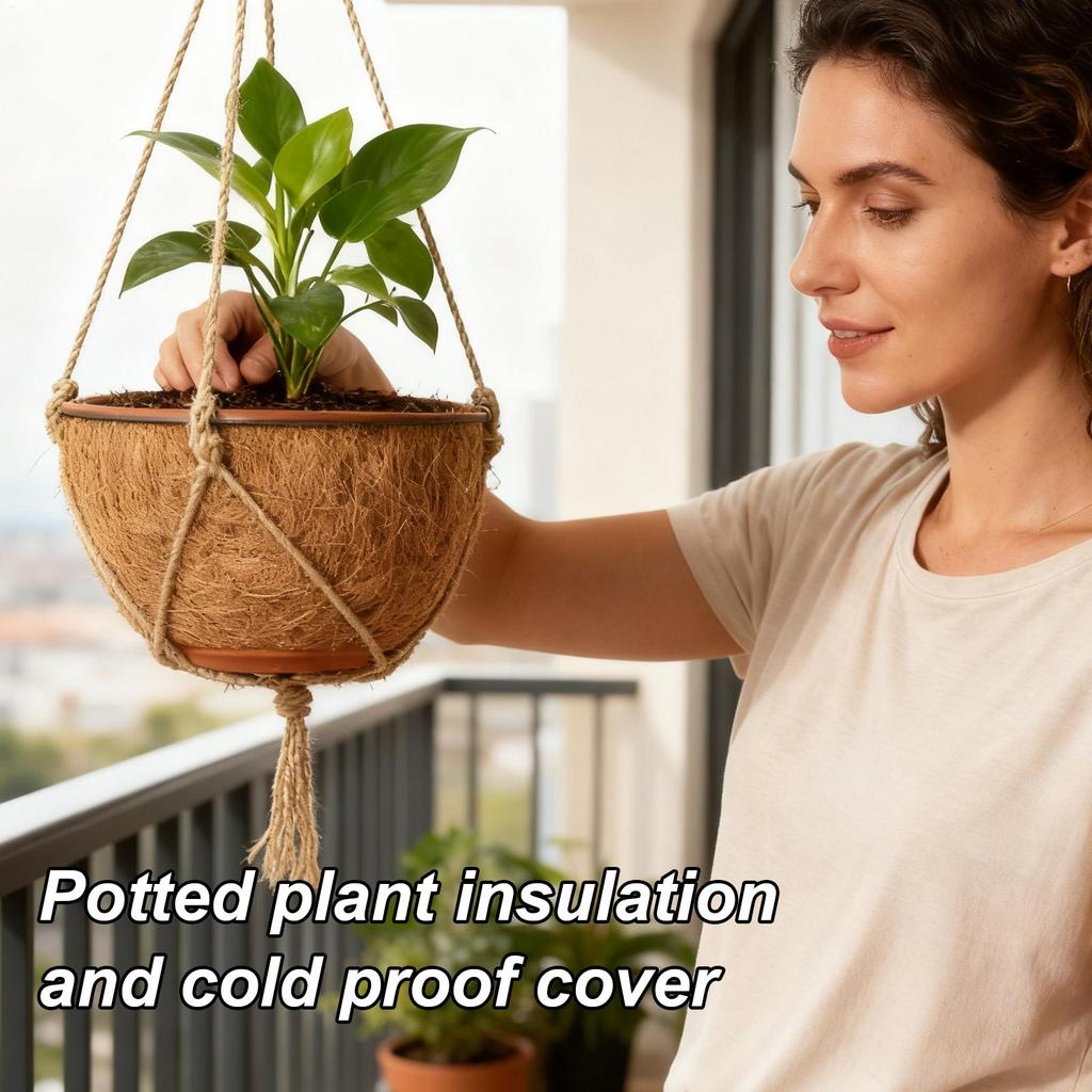 Breathable Plant Pot Cover Frost Protection Wrap for Garden Potted Plants Tree Roots Tomatoes Winter Cold Weather Insulation Pad