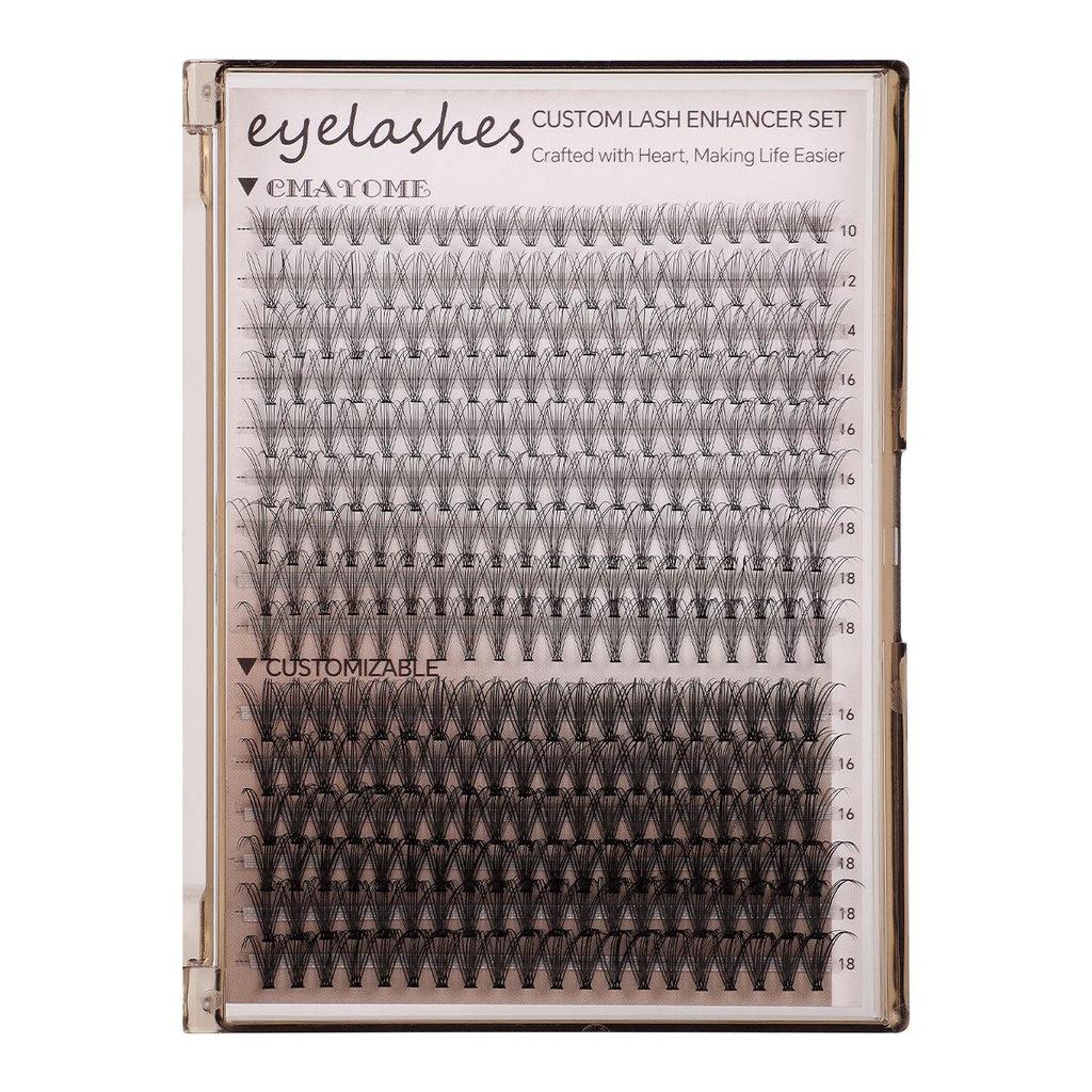 DIY Natural Dense Curly False Eyelash Set (10D-100D)