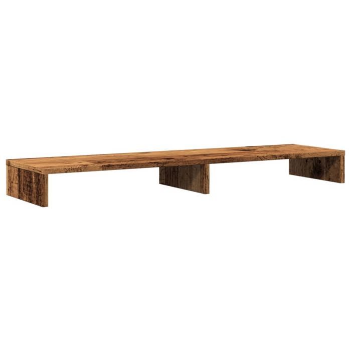 VidaXL Monitor Stand Old Wood 100x27x10 Cm Engineered Wood, Monitor Riser for Desk, Monitor Shelf, 854659