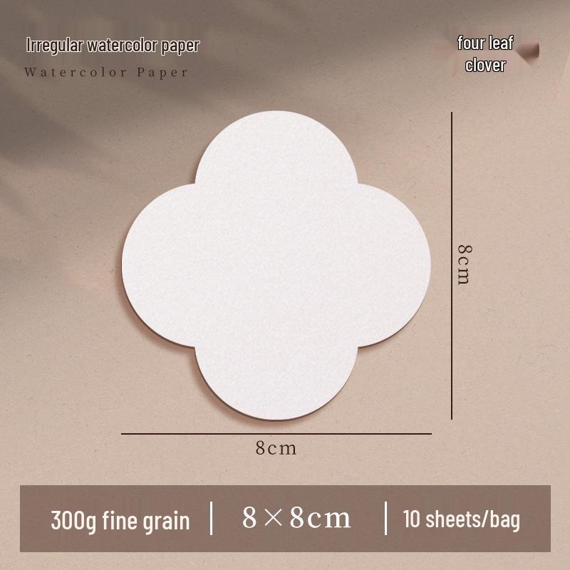 300g Watercolor Postcard Paper - Thick, Medium Rough Texture, Wood Pulp, Square, Blank Cardstock for Painting and Drawing