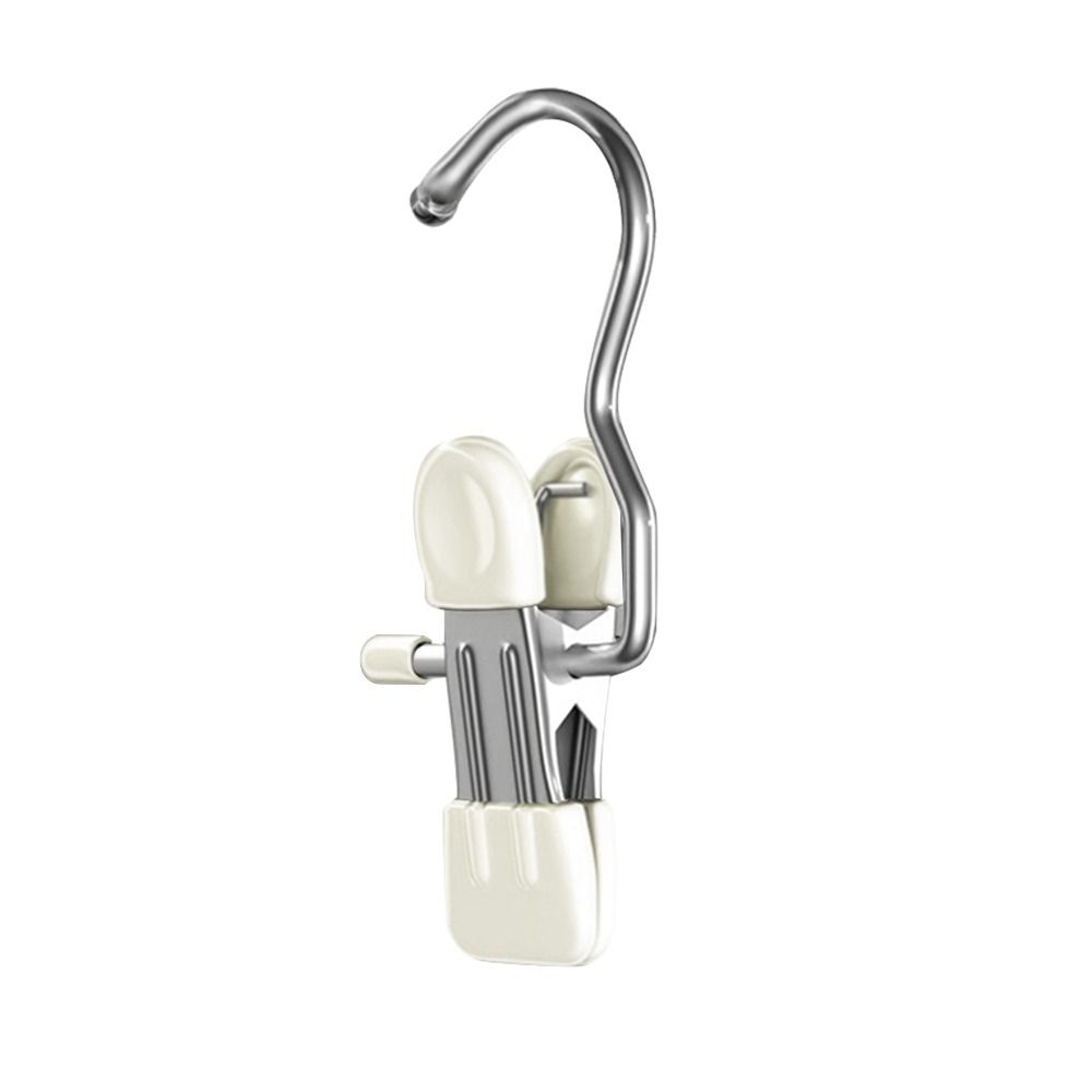 1/5/10PCS Windproof Stainless Steel Pants Clip with Hook Home Storage Rack  for Household