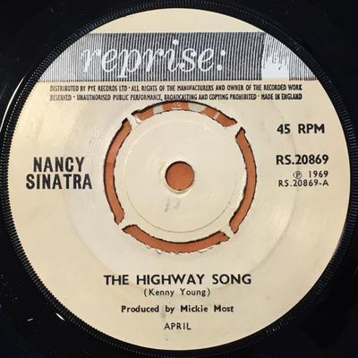 7inch Record NANCY SINATRA - The Highway Song RS20869 Reprise Records 1969 UK Pop Used