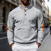 Men's Loose Fit Corduroy Sweatshirt Vintage Color Block Stand Collar Long Sleeve Casual Pullover for Spring and Fall