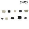 250PCS Tactile Push Button Switch  Momentary Tact For SMD 10Value Kit