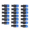 4 Pole Speaker Connector Fit for Speakon NL4FC High Power Speaker Professional Amplifier Twist Lock Plug 20pcs