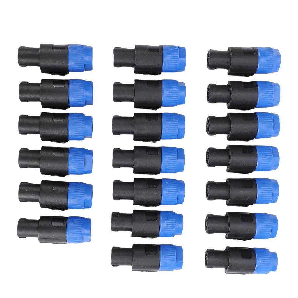 4 Pole Speaker Connector Fit for Speakon NL4FC High Power Speaker Professional Amplifier Twist Lock Plug 20pcs