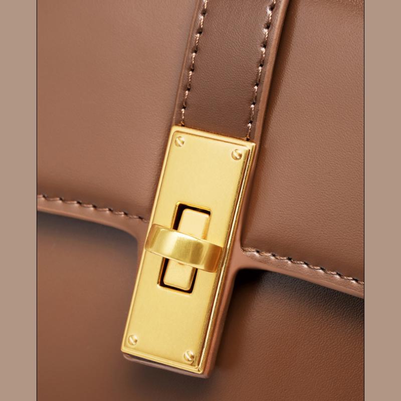 Cowhide High-quality Niche Baguette Bag, High-end Underarm Bag, Women's Bag, Shoulder Messenger Bag