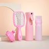 4Pcs Silicone Scalp Massage Comb Detangling Hair Brush Hairdressing Hair Dye Applicator Bottle Spray Bottle Barber Styling Tools