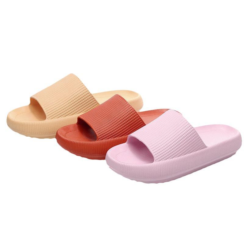 4 cm dicke Sohle Weiche EVA Hausschuhe - Damen- & Herren-Sommer-Badesandalen, höhenverstärkend und bequem