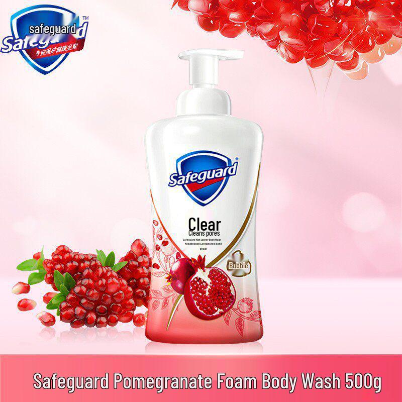 Safeguard Pomegranate Shower Gel with Long-lasting Fragrance for Men & Women, Large Family Size