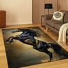 Tappeto Animale Cartoon Cavallo Steed per Camera da Letto Soggiorno Divano Sala Giochi Zerbino Decorazione Casa, Tappeto Area Bambini Antiscivolo