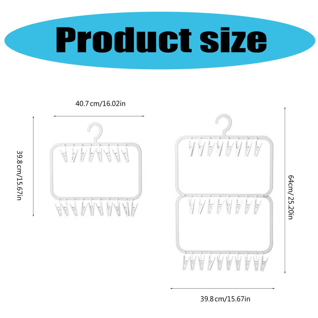 Mehrschichtiger Hängeorganizer Kleiderbügel Tragbarer Kleiderbügel zur effizienten Trocknung und Aufbewahrung kleiner Kleidungsstücke