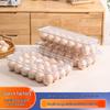 Egg Storage Box with Lid, Food-Grade Plastic, Kitchen Refrigerator Organizer