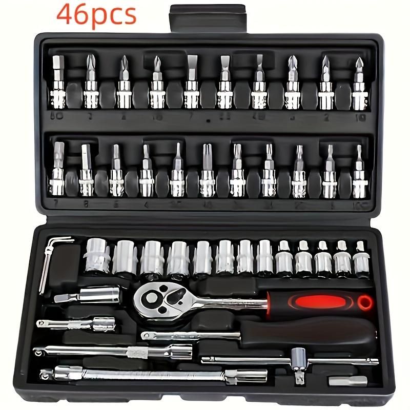 

46pcs/150pcs Tool Set, Suitable for Automotive, Motorcycle, Bicycle, And Other Household Repair Kit Spare Tools,Plastic Box Set.
