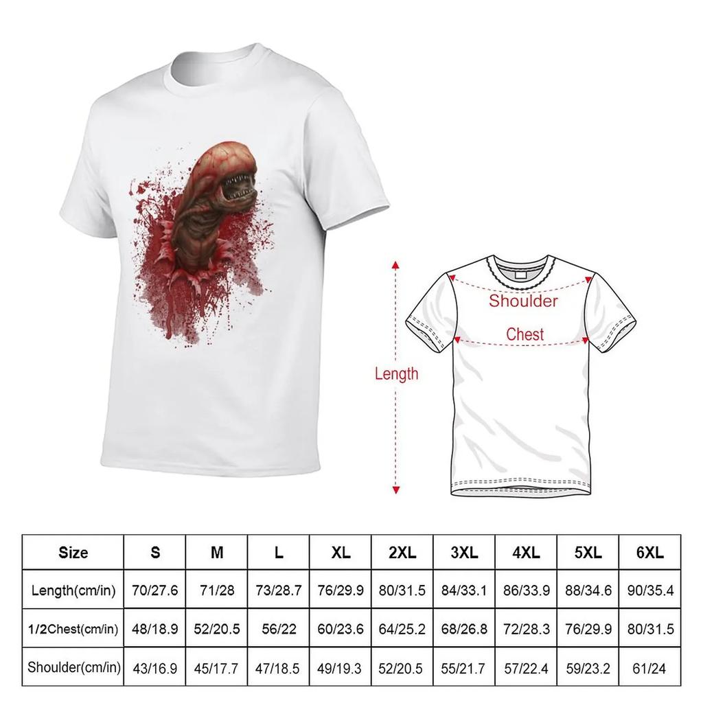 Neuer Chestburster - ALIEN T-Shirt individuelle T-Shirts designen Sie Ihr eigenes T-Shirt für einen Jungen niedliche Oberteile Herren schlichte T-Shirts