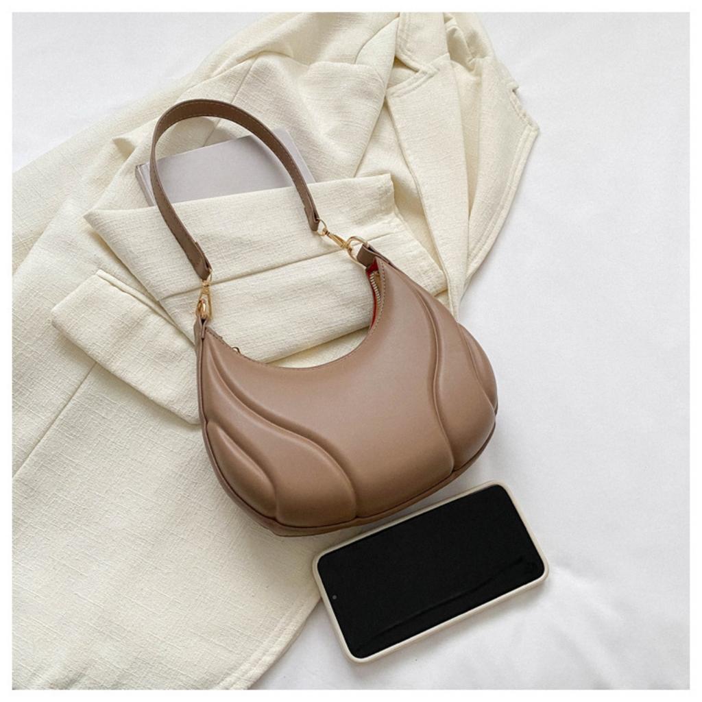 Bag Ladies Shoulder French Gold Hardware Texture Design Zipper Closureadjustable Shoulder Straps Multi Functional Crossbody Bag