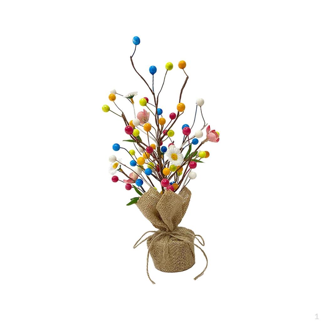Delight: Festive Easter Egg Tree with Burlap Base