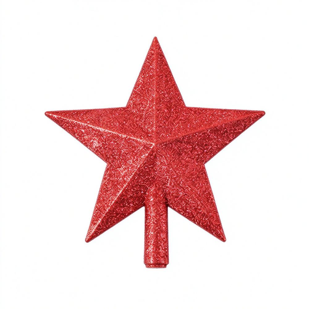 In Stock Five-Pointed Christmas Tree Topper Star - Available in Gold, Silver, Red, Pink
