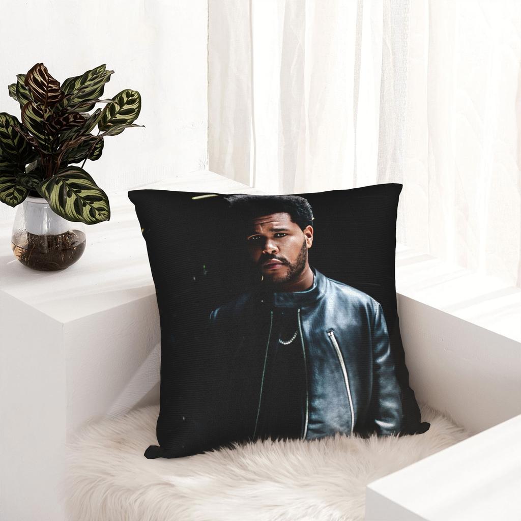 The Weeknd Rapper Singer Pillowcase Printing Polyester Cushion Cover Decoration Pillow Case Cover Sofa 45X45Cm