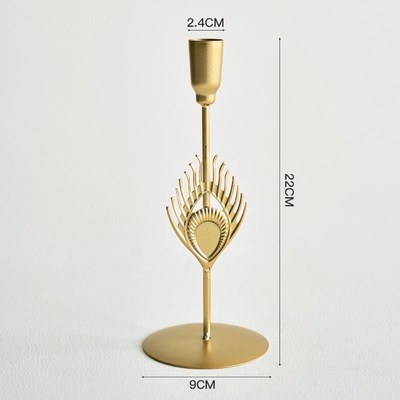Metal HandicraftsRetro Candlelight Dinner Props Romantic Table Decorations Candlestick Ornaments