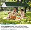 300CM 120GSM PE Sun Shelter Rectangle Waterproof Sunshade Protection Outdoor Canopy Shade Sail Awning Camping Hiking Shade Tents