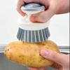Dish Scrub Brush Ergonomic Grip Palm Brush Cleaning Dish Scrubber With Stiff Bristles For Sink Pots Pans Stove Cleaning Tool