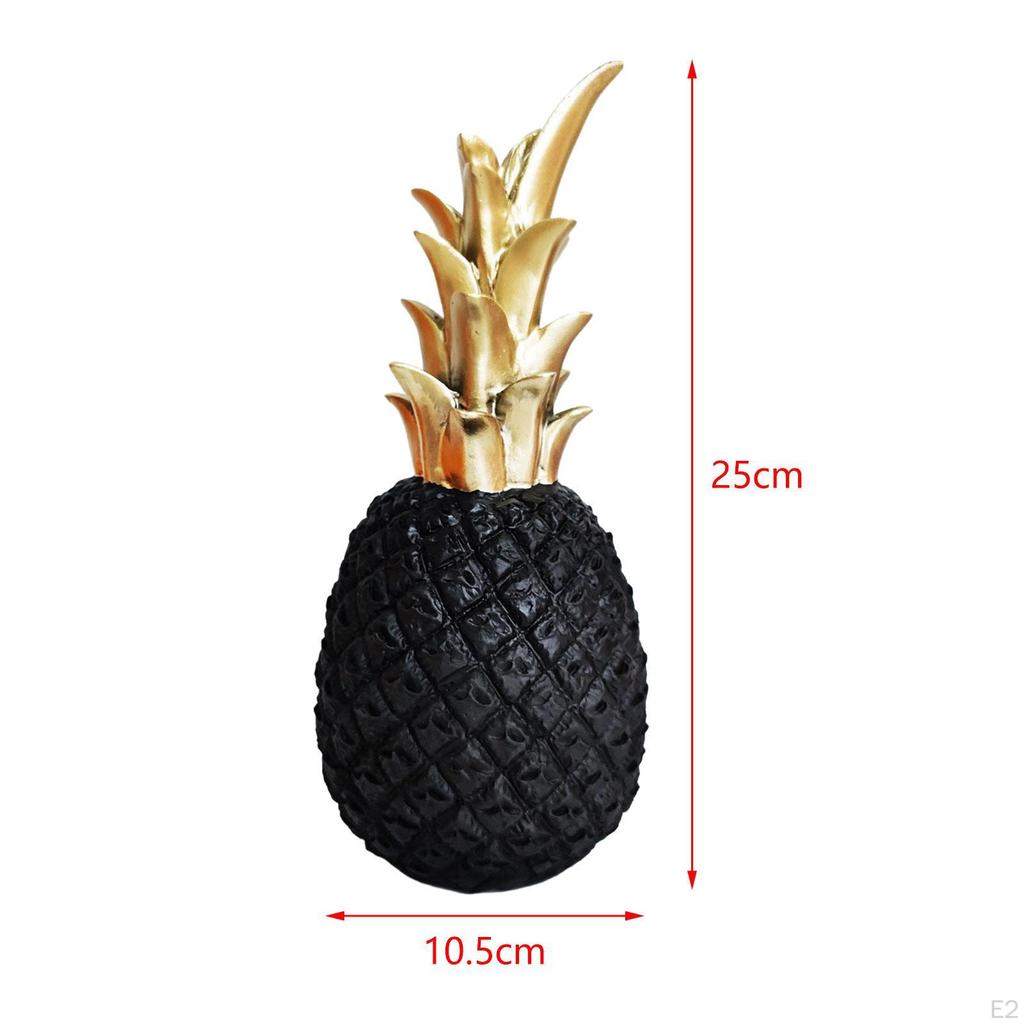 Wood Wall Clock Creative Design Decorative Silent for Restaurant Office Pineapple Sculpture