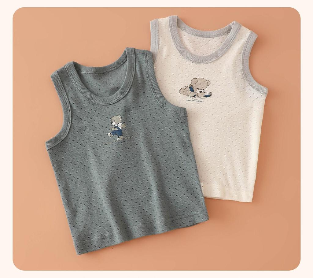 Children's Cartoon Cotton Sleeveless Summer Vest