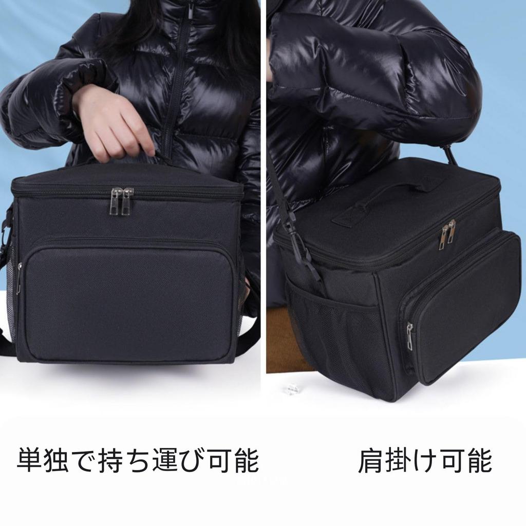 HZT Outdoor Cooler, Large Capacity 10L, Triple-Layer Insulation, Thickened Oxford Cloth, Compact and Lightweight (3.1kg), Can be Carried by Hand or