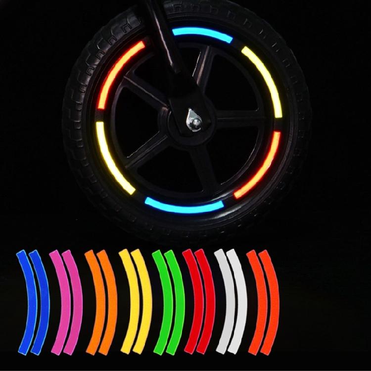 Reflective Tire Sticker Children Balance Bike Warning Stickers Kids Balance Bike Wheel Decoration Bike Accessories
