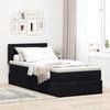 VidaXL Ottoman Bed Frame with Mattress Black 100x200cm Velvet, Bed Frame, Upholstered Bed Frame, Ottoman Bed Frame 3311755
