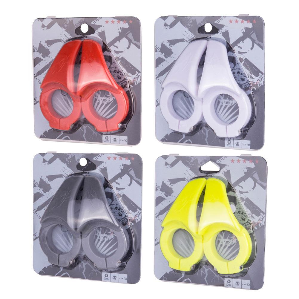 1Pair Bicycle Deputy Handle Plastic Anti-slip Bike Secondary Rest Handlebar Lightweight Handlebars With Lock Ring Kit