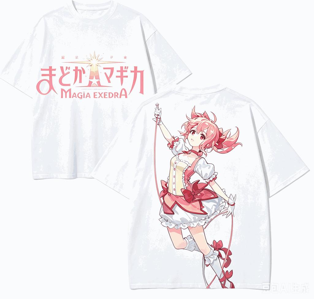 Puella Magi Madoka Magica Anime Lover TShirt Harajuku Cotton NewModel High Street Retro Fashion Unisex Oversized High Quality
