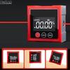 360° Magnetic Digital Angle Finder With Electronic Laser Gauge Ruler Type-C Charging LCD Electronic Protractor Measuring Tool