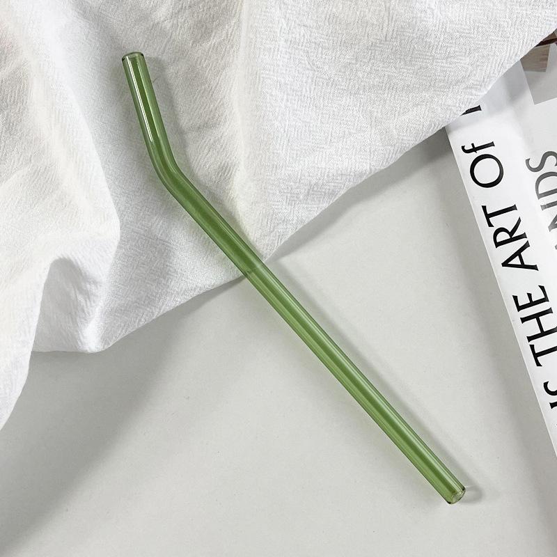 Reusable Eco Friendly Transparent Glass Straws Drinkware Accessory For Smoothies Cocktails Drinking