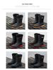 Men's Korean Style Waterproof Mid-Calf Rubber Rain Boots - Non-Slip, Slip-On Casual Fashion Shoes