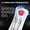 Luftdruck Saugen 10 Vibrationsfrequenzen Starke Vibration Kristall Transparent Männlichen Vibratoren Erwachsene Produkte