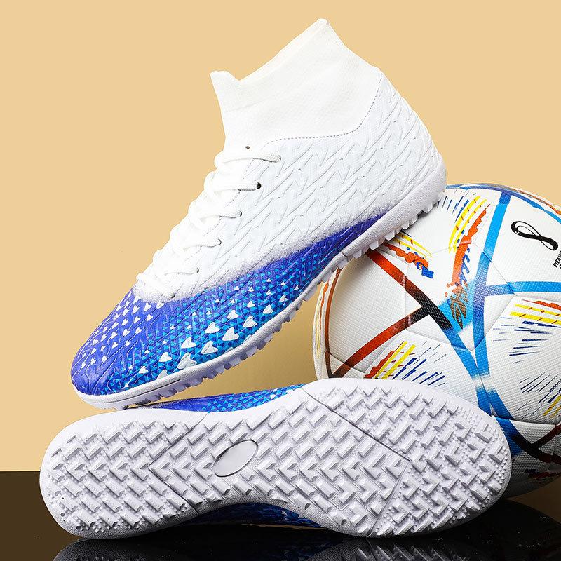 Мужские футбольные бутсы с длинными шипами и высокой лодыжкой — фото 8