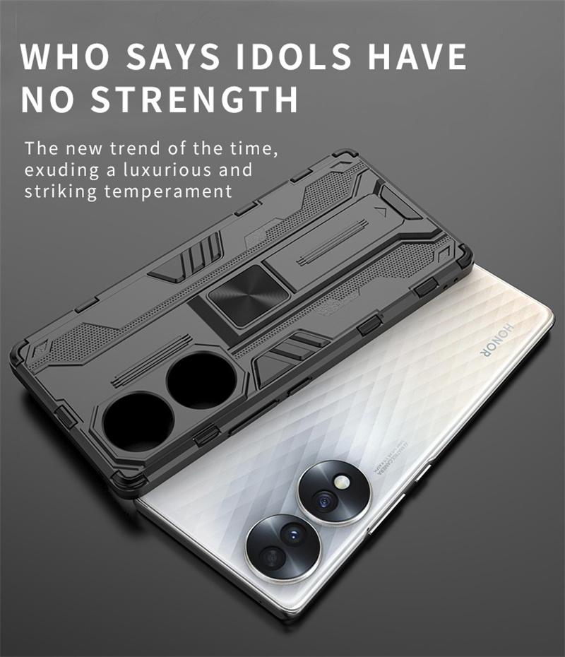 Funda For Honor 70 5G Case Car Magnetic Stand Holder Armor Shockproof Coque For Xonor Honer Honar 70 Honor70 Hard PC Back Cover