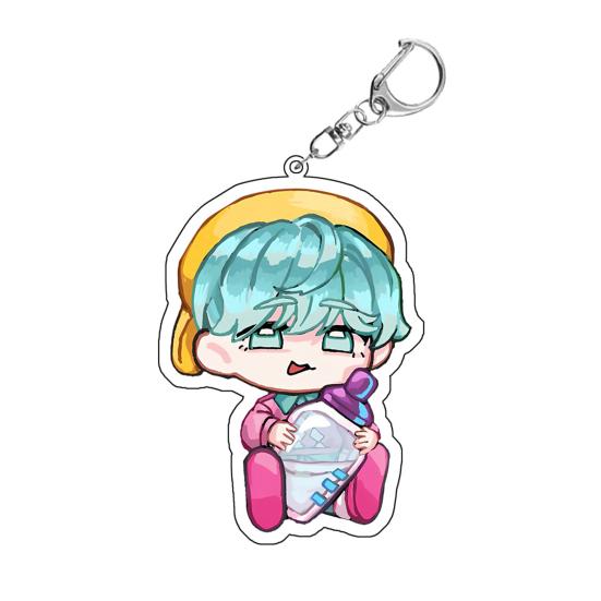 

Брелок-подвеска «Охотники на ведьм», богатая детализация персонажей, легкий, портативный, брелок для ключей, шарм аниме-девушки, держатель для ключей, аксессуары для рюкзака B