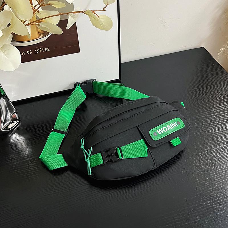 Casual and beautiful breast bag, male retro personality, street trend style, girl messenger bag, sports fanny pack.