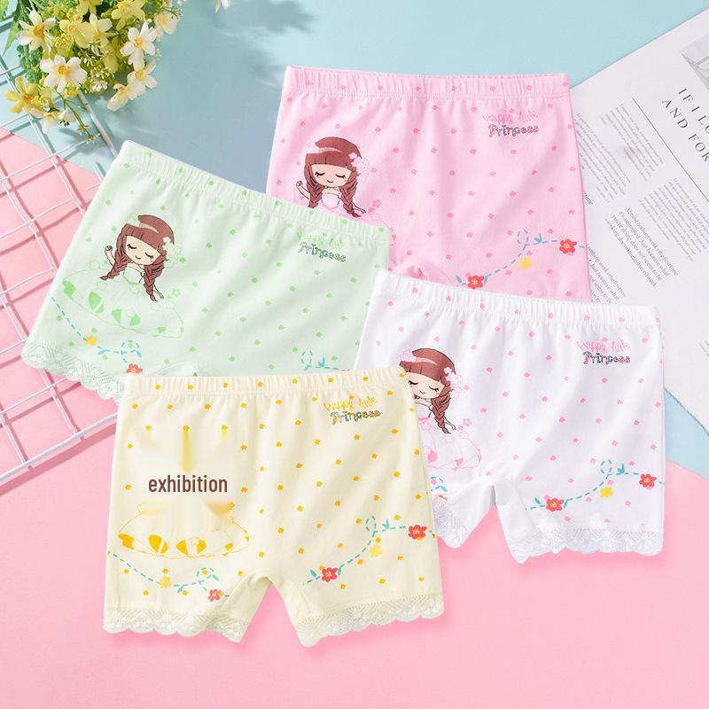 Got Now Veiligheidsshorts voor meisjes: Anti-Blootstelling, Lichte Katoenen Slips voor de Zomer L 30-40 lbs