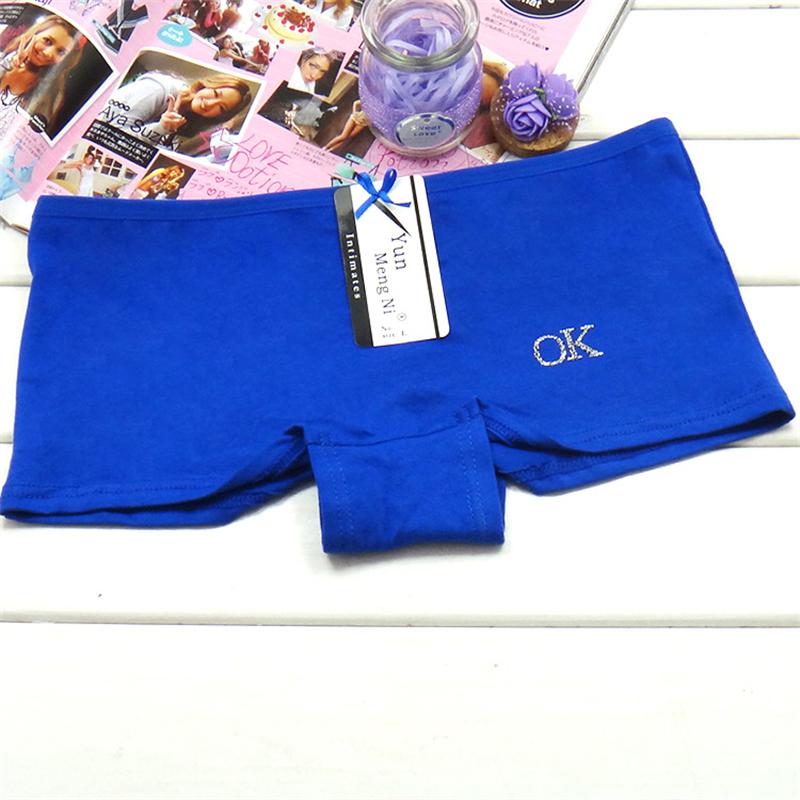 Unterwäsche Frauen Baumwolle Höschen Mädchen Boxer Shorts Boyshorts Unterhosen Damen Dessous Dessous 6 Teile/los