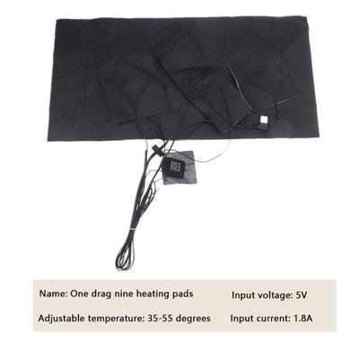 1 Sada USB Elektrická Vyhrievaná Podložka na Oblečenie s 3 Nastaviteľnými Teplotnými Stupňami Elektrické Vyhrievacie Hárkové Ohrievacie Podložky pre Vesty Bundy