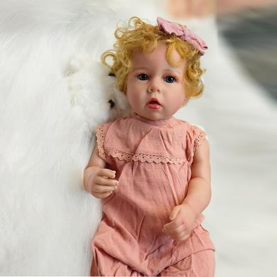 Muñeca bebé renacida Cokela de 60 cm, ya terminada, de colección, de arte, princesa, juguete, enorme, de silicona suave, para bebés recién nacidos.