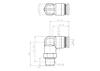Japan PISCO PP L-Bend Connector: PPL4-01, PPL4-02, PPL6-01, PPL6-02, 03.