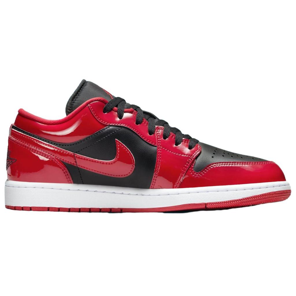 Air Jordan 1 Low Patent Varsity Red Black Dámské Tenisky Bílé HV4089-006