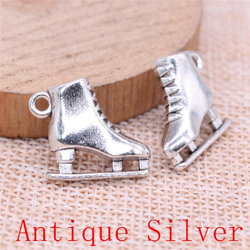 Vintage Schuhförmige Anhänger Legierungsanhänger Für Armband Halskette Schmuckherstellung Zubehör
