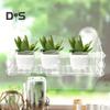 Aquarium Plant Holder Hanging Fish Tank Plant Pot with Suction Cups Clear Acrylic Aquatic Planter Cup Flower Rack